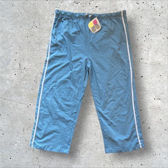 Jay Day Womens Activewear Set 2X Blue Zip Up Jacket Elastic Waist Cropped Pants - Picture 3 of 13